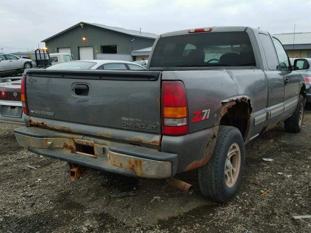 2GCEK19T8X1272281 - 1999 CHEVROLET SILVERADO GRAY photo 4