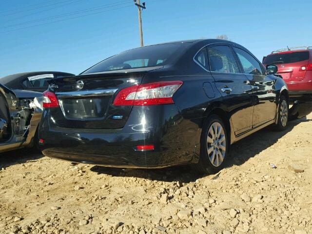 3N1AB7AP2EY298683 - 2014 NISSAN SENTRA S BLACK photo 4