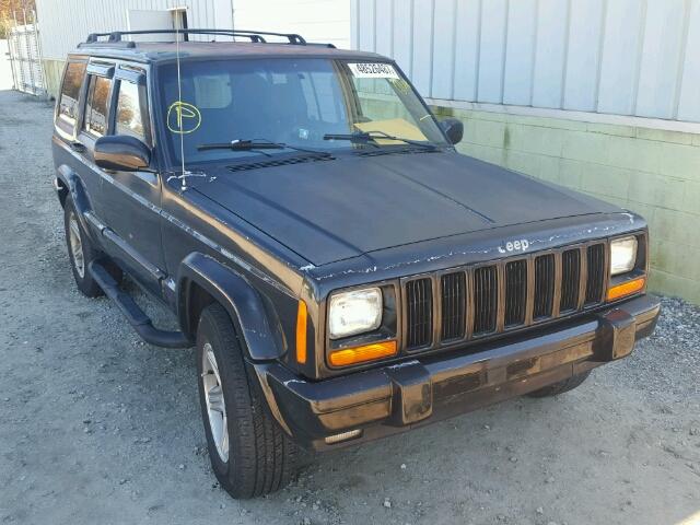 1J4FT58S01L505700 - 2001 JEEP CHEROKEE C BLACK photo 1