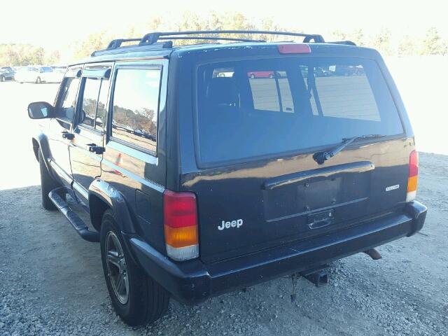 1J4FT58S01L505700 - 2001 JEEP CHEROKEE C BLACK photo 3