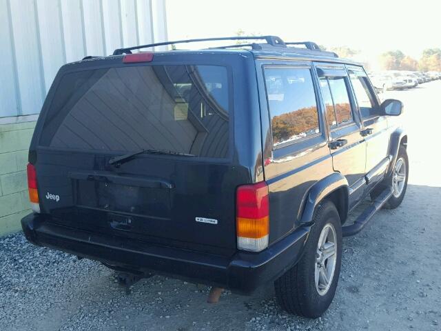 1J4FT58S01L505700 - 2001 JEEP CHEROKEE C BLACK photo 4