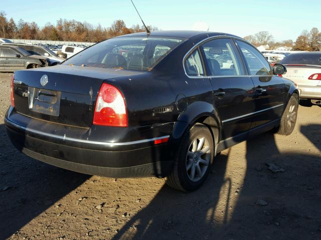 WVWPD63B24E180691 - 2004 VOLKSWAGEN PASSAT GLS BLACK photo 4