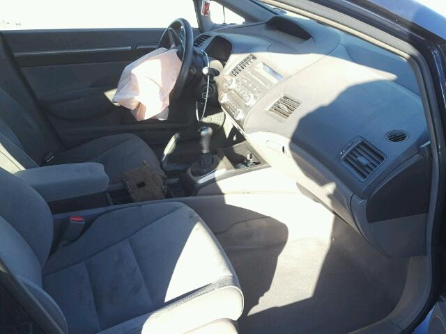 1HGFA15879L026345 - 2009 HONDA CIVIC EX 蓝色 照片 5