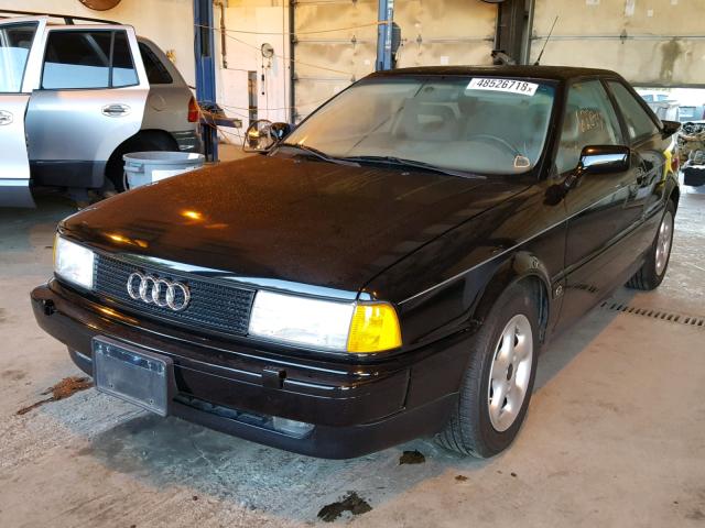 WAUGD08B9LA000373 - 1990 AUDI COUPE QUAT BLACK photo 2