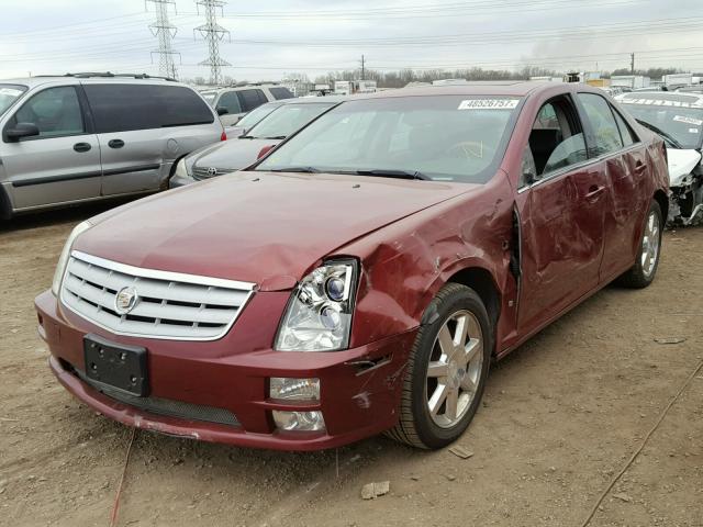 1G6DW677160146554 - 2006 CADILLAC STS BURGUNDY photo 2