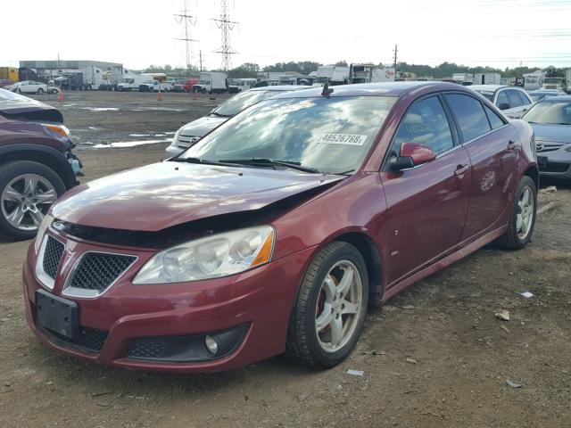 1G2ZJ57KX94239252 - 2009 PONTIAC G6 MAROON photo 2