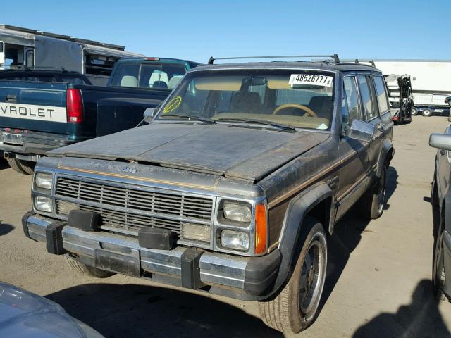 1JCMT754XHT075097 - 1987 JEEP WAGONEER L GRAY photo 2