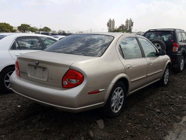 JN1CA31D71T621283 - 2001 NISSAN MAXIMA GXE GOLD photo 4