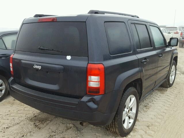 1C4NJPBB8ED531795 - 2014 JEEP PATRIOT SP BLUE photo 4