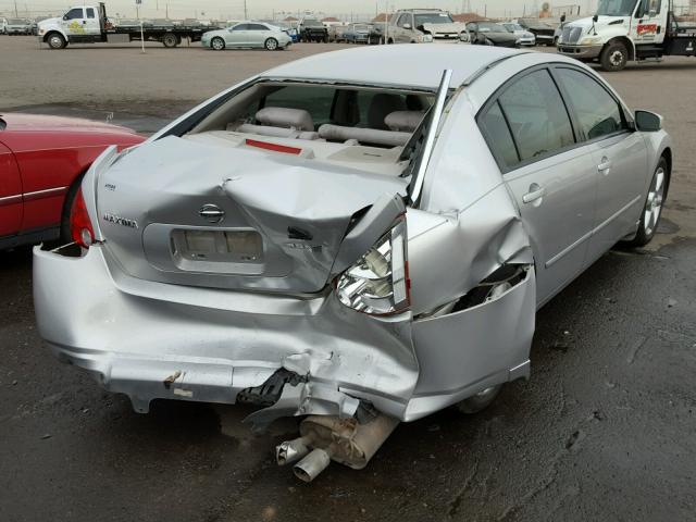 1N4BA41E74C803311 - 2004 NISSAN MAXIMA SE SILVER photo 4