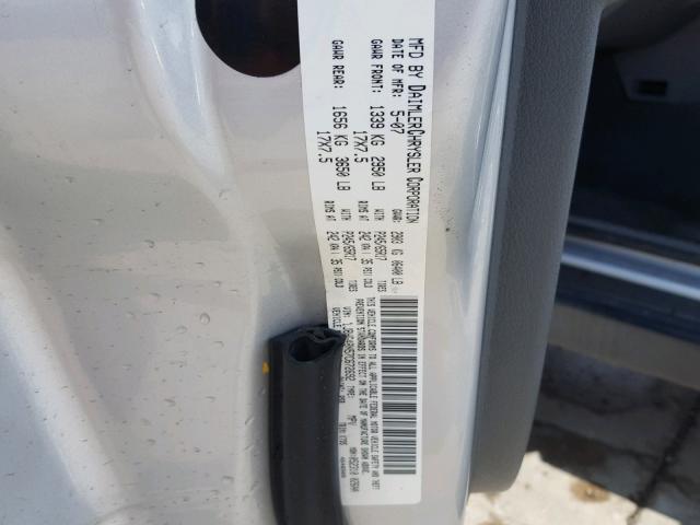 1J8HG48N57C672692 - 2007 JEEP COMMANDER SILVER photo 10