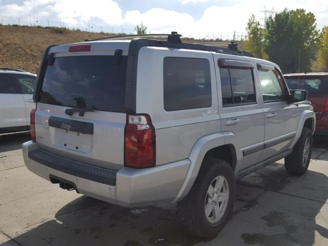 1J8HG48N57C672692 - 2007 JEEP COMMANDER SILVER photo 4