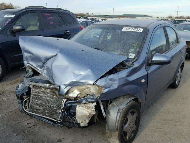 KL1TD56648B081327 - 2008 CHEVROLET AVEO BASE BLUE photo 2