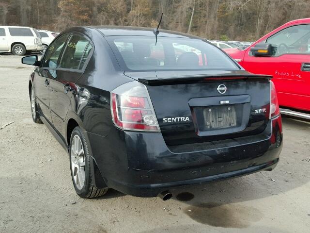 3N1BB61E98L653699 - 2008 NISSAN SENTRA SE- BLACK photo 3