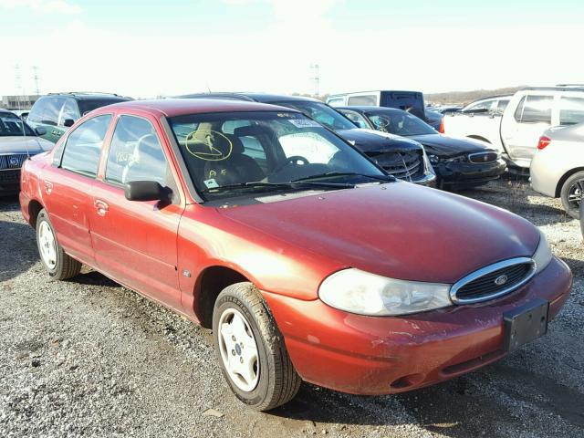 1FAFP6631YK140459 - 2000 FORD CONTOUR SE MAROON photo 1