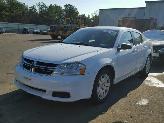 1B3BD4FB5BN591639 - 2011 DODGE AVENGER EX WHITE photo 2