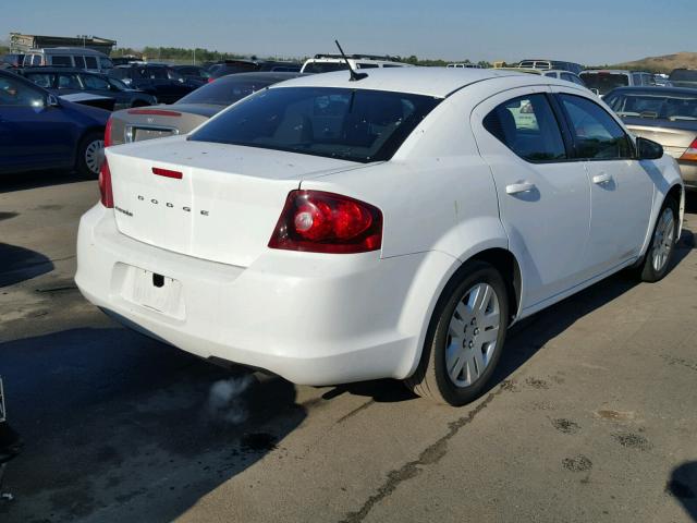 1B3BD4FB5BN591639 - 2011 DODGE AVENGER EX WHITE photo 4