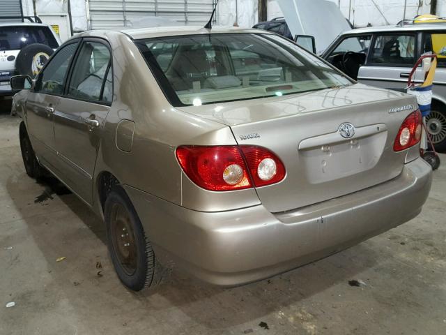 1NXBR32E66Z634189 - 2006 TOYOTA COROLLA CE TAN photo 3