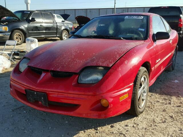 1G2JB1247Y7329869 - 2000 PONTIAC SUNFIRE SE RED photo 2