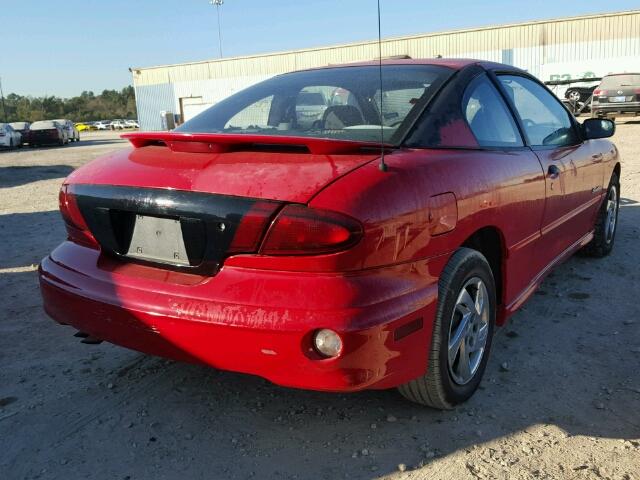 1G2JB1247Y7329869 - 2000 PONTIAC SUNFIRE SE RED photo 4