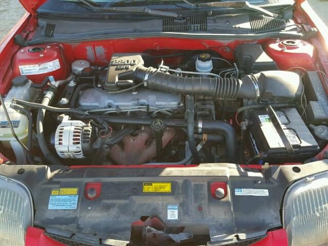 1G2JB1247Y7329869 - 2000 PONTIAC SUNFIRE SE RED photo 7