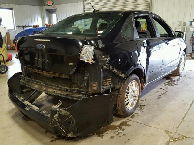 1FAHP35N19W253350 - 2009 FORD FOCUS SE BLACK photo 4