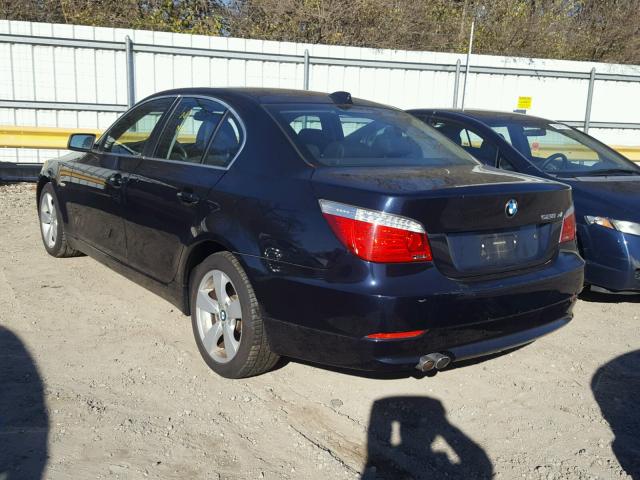 WBANV13548BZ48225 - 2008 BMW 528 XI BLUE photo 3