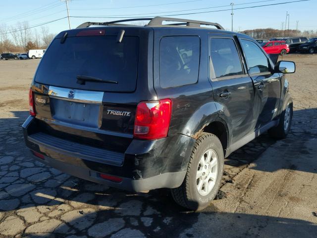 4F2CZ92Z58KM13809 - 2008 MAZDA TRIBUTE I BLACK photo 4