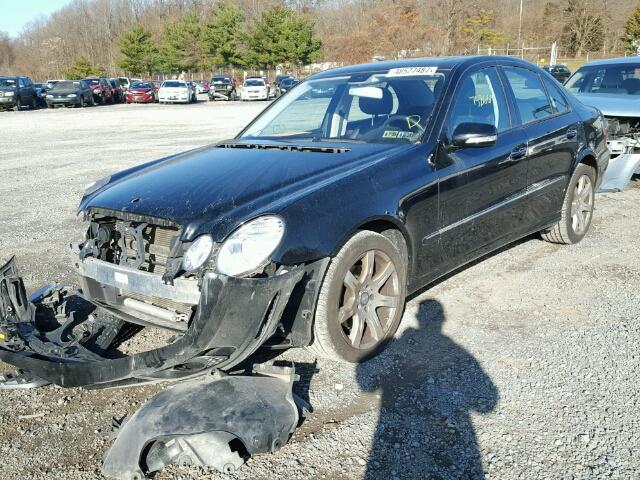 WDBUF87X28B272422 - 2008 MERCEDES-BENZ E 350 4MAT BLACK photo 2