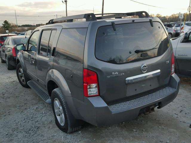 5N1AR18B78C647572 - 2008 NISSAN PATHFINDER GRAY photo 3