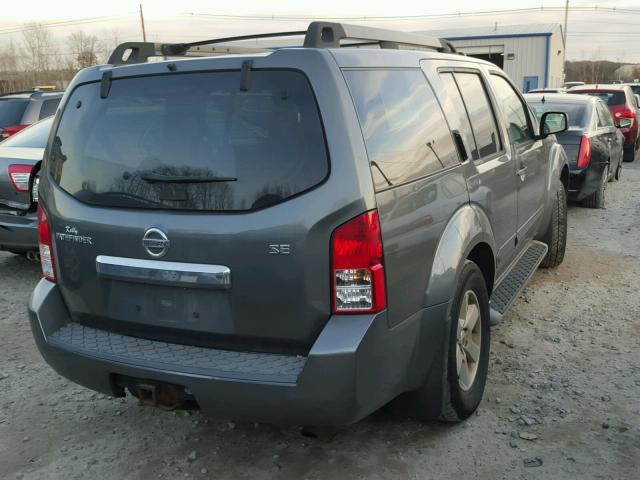 5N1AR18B78C647572 - 2008 NISSAN PATHFINDER GRAY photo 4