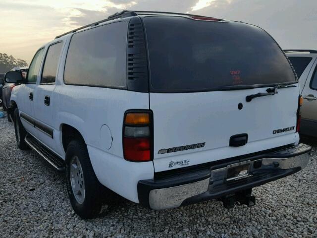 1GNEC16Z44J184763 - 2004 CHEVROLET SUBURBAN C WHITE photo 3