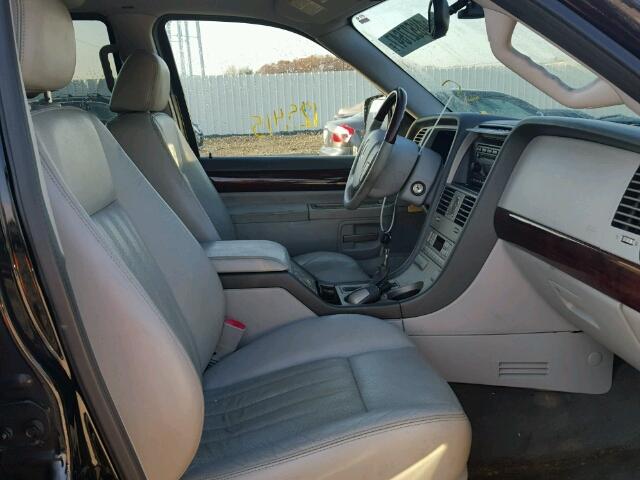 5LMEU88H75ZJ34342 - 2005 LINCOLN AVIATOR BLACK photo 5