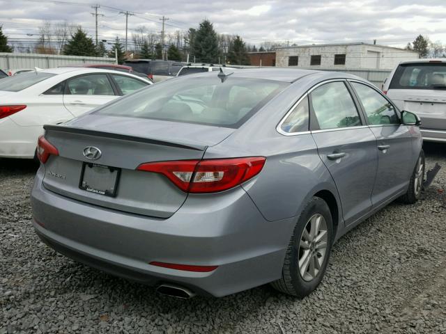 5NPE24AF8GH355182 - 2016 HYUNDAI SONATA SE GRAY photo 4