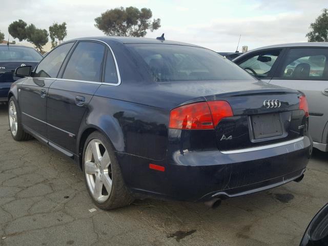 WAUBF78E47A057884 - 2007 AUDI A4 S-LINE BLACK photo 3