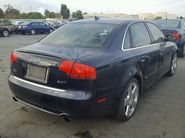 WAUBF78E47A057884 - 2007 AUDI A4 S-LINE BLACK photo 4