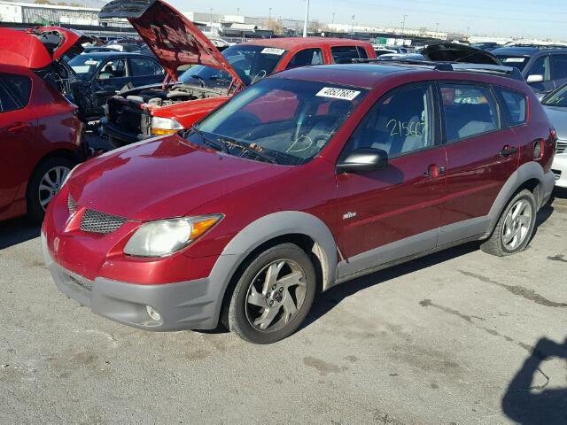 5Y2SL62863Z455344 - 2003 PONTIAC VIBE MAROON photo 2