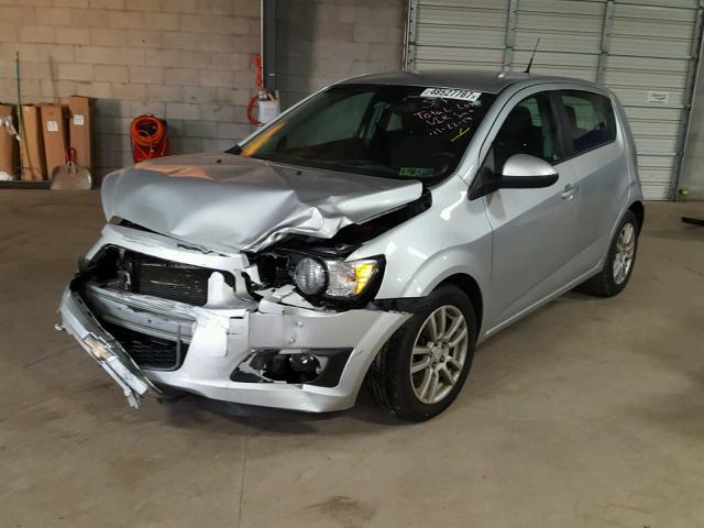 1G1JC6SH1C4137956 - 2012 CHEVROLET SONIC LT SILVER photo 2