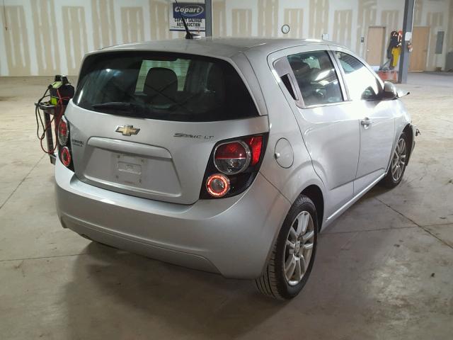 1G1JC6SH1C4137956 - 2012 CHEVROLET SONIC LT SILVER photo 4