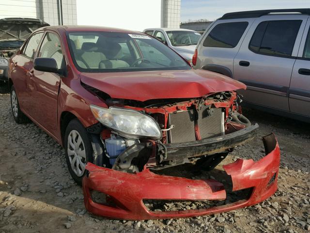 1NXBU40E29Z135580 - 2009 TOYOTA COROLLA BA RED photo 1