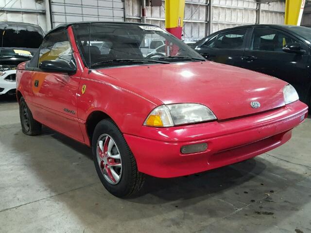 JG1MR3366MK614580 - 1991 GEO METRO LSI RED photo 1