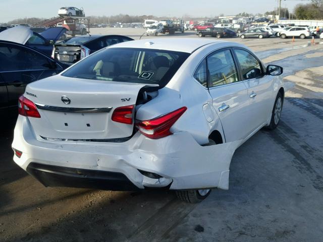 3N1AB7AP8HL720487 - 2017 NISSAN SENTRA S WHITE photo 4