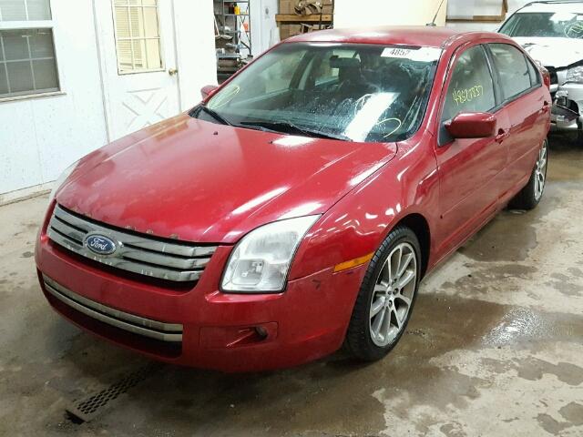 3FAHP07198R125268 - 2008 FORD FUSION SE RED photo 2