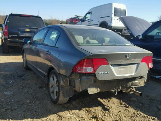 2HGFA16896H511173 - 2006 HONDA CIVIC EX GRAY photo 3