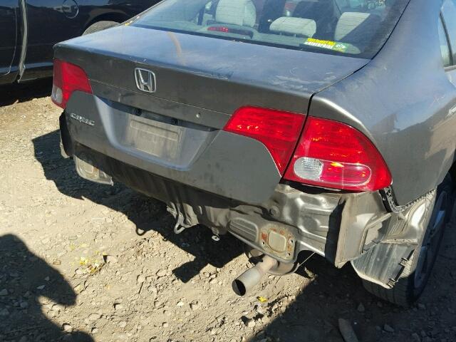 2HGFA16896H511173 - 2006 HONDA CIVIC EX GRAY photo 9