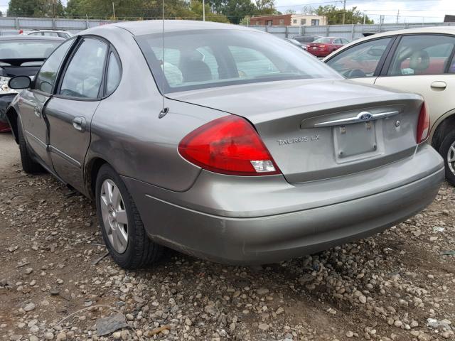 1FAFP52U73G233796 - 2003 FORD TAURUS LX GRAY photo 3