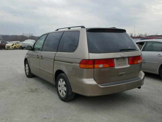 5FNRL18844B139084 - 2004 HONDA ODYSSEY EX TAN photo 3