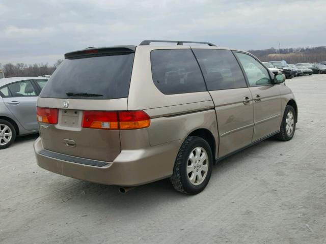 5FNRL18844B139084 - 2004 HONDA ODYSSEY EX TAN photo 4