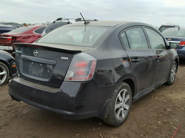 3N1AB6AP9CL707024 - 2012 NISSAN SENTRA 2.0 BLACK photo 4