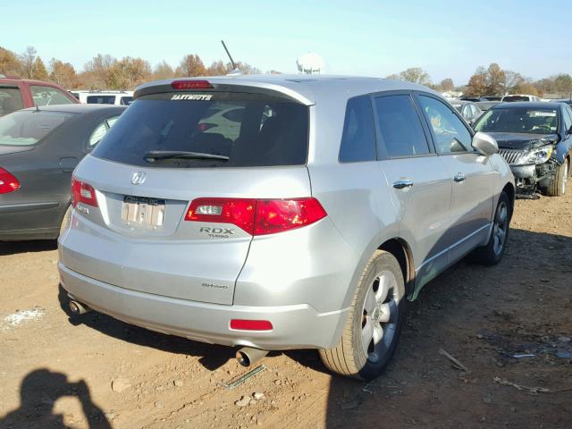 5J8TB18588A013843 - 2008 ACURA RDX TECHNO SILVER photo 4